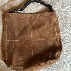 Hogan brown leather tote bag